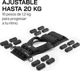 Ver imagen 2: Chaleco Eric Flag de 20 kg con sus 16 pesas de 1,2 kg