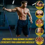 Ver imagen 5: Hombre entrenando con las gomas elásticas Fokky