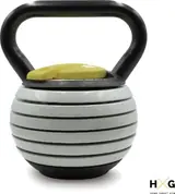 Ver imagen 1: Kettlebell ajustable HxG gris y negra con los discos montados