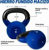 Ver imagen 2: Medidas del asa y de la base de la kettlebell Yes4All